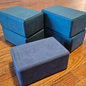 1 Manduka Recycled form yoga block + 2 sets of form yoga blocks (4"x6"x9)